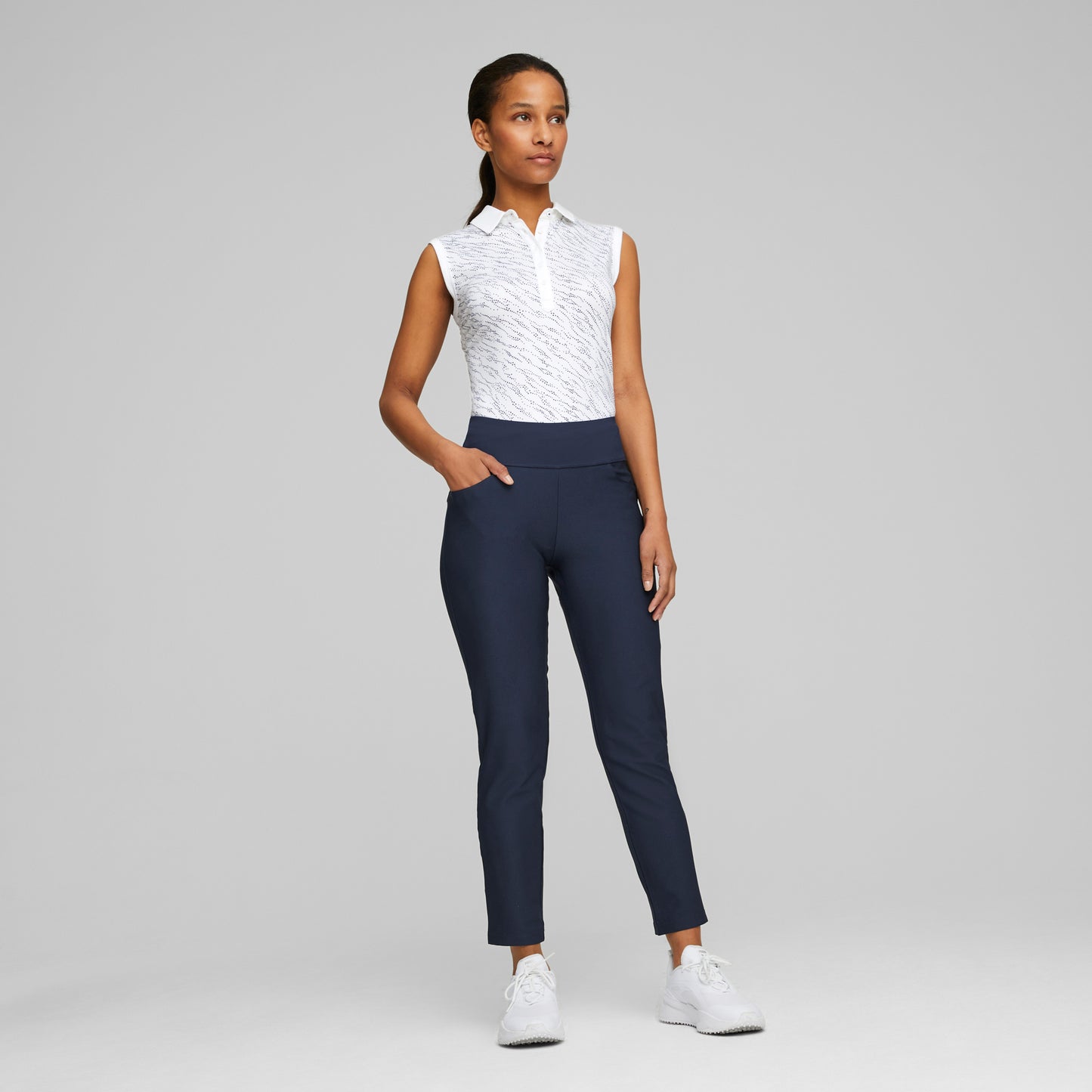 Bright White / Navy Blazer