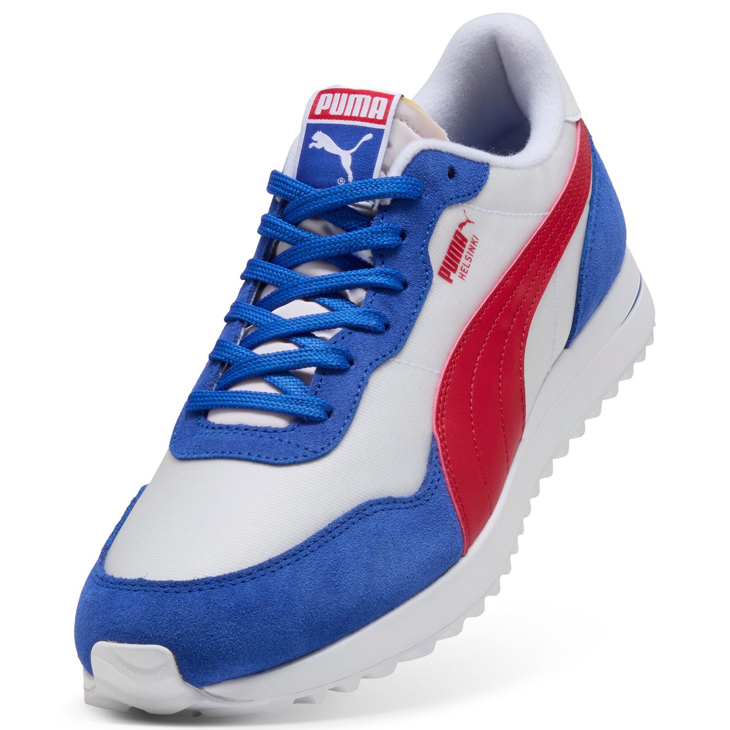 Puma White / Strong Red / Festive Blue