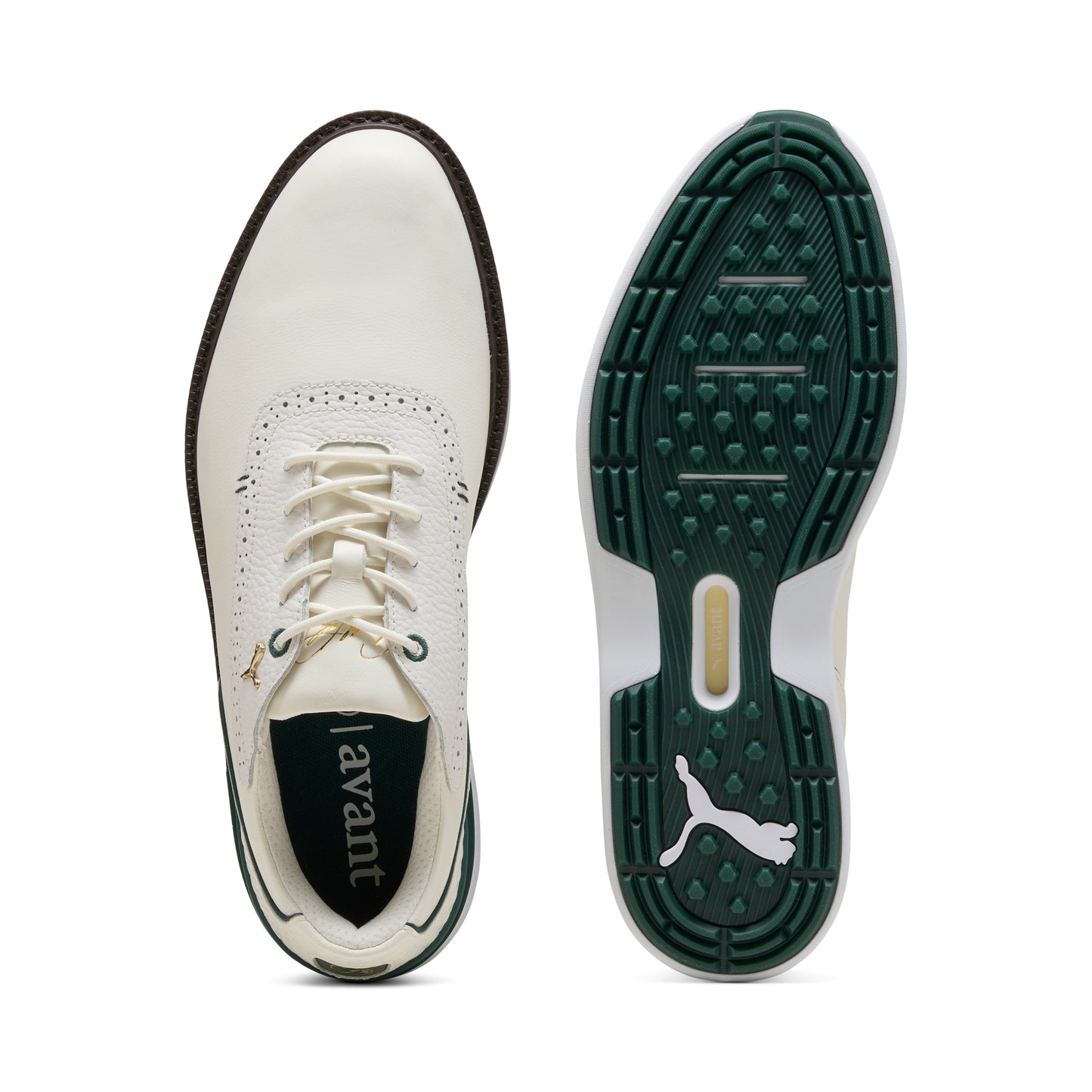 Puma White / Forest Green