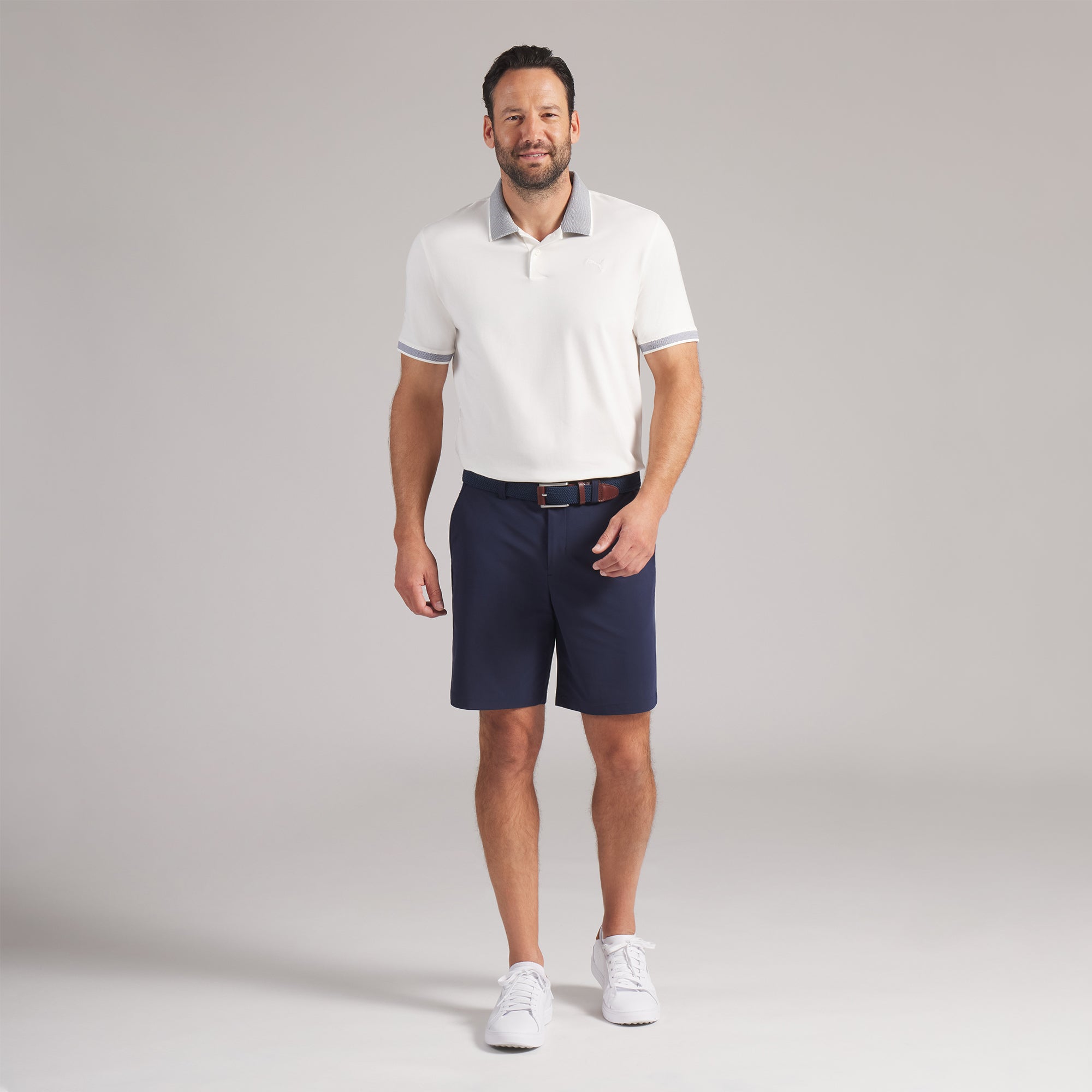 Warm White / Deep Navy